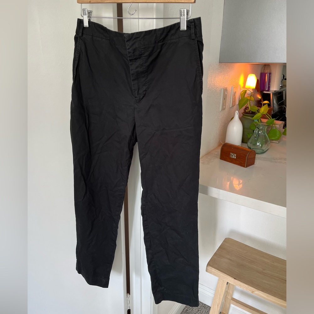 Isabel Marant Black Cotton Pant / Trouser, size large, Luxury